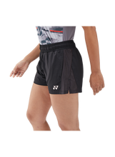 Load image into Gallery viewer, Yonex Women's Shorts With Inner Shorts YW0047 (Black)
