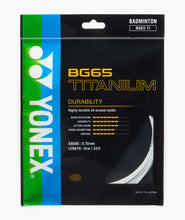 Load image into Gallery viewer, YONEX BG65 TI (TITANIUM) BADMINTON STRING
