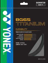 Load image into Gallery viewer, YONEX BG65 TI (TITANIUM) BADMINTON STRING
