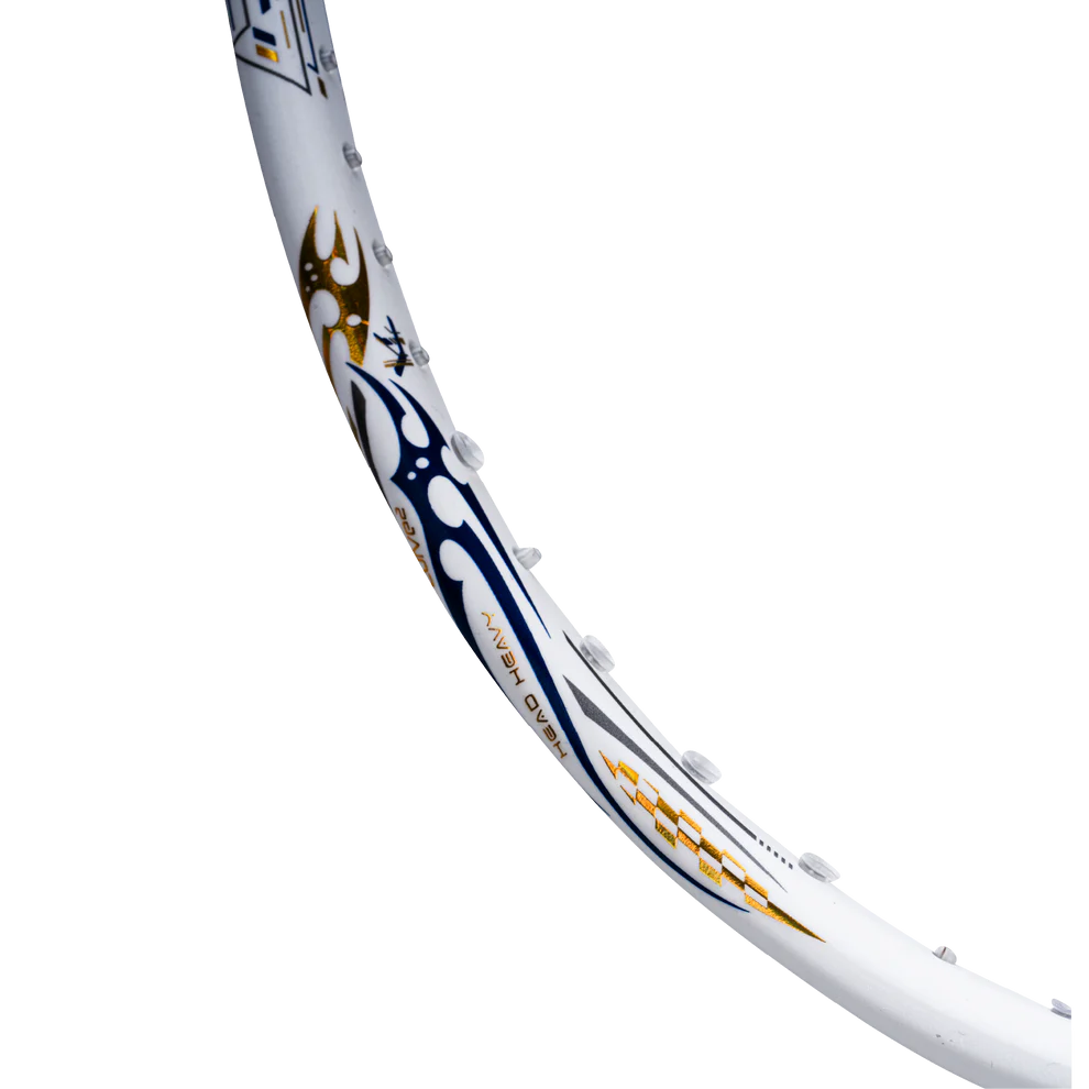 Hundred Z Tronic 100 (White/Gold) – Oregon Badminton Academy Pro Shop