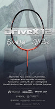 Load image into Gallery viewer, VICTOR DriveX 12 Badminton Racket (Orange/Black)

