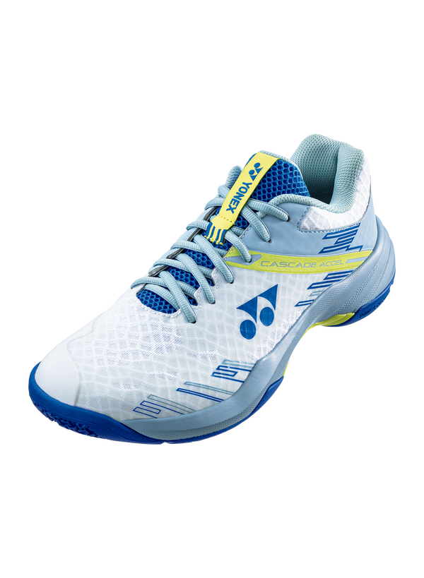 Yonex Power Cushion Cascade Accel Smoke Unisex Badminton Court Shoe (Blue/White)