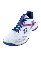 Yonex Power Cushion Cascade Accel Wide Unisex Badminton Court Shoe (White/Purple)