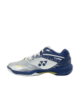 Load image into Gallery viewer, Yonex Badminton Shoe Power Cushion 65Z Women (Silver/Navy) - VA Edition
