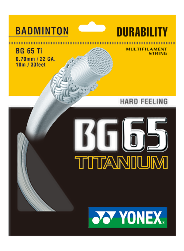 YONEX BG65 TI (TITANIUM) BADMINTON STRING